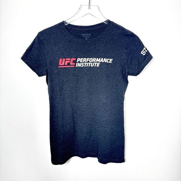Reebok UFC Women's Size Medium Heather Grey Performance Institute Staff T-Shirt - Picture 1 of 6